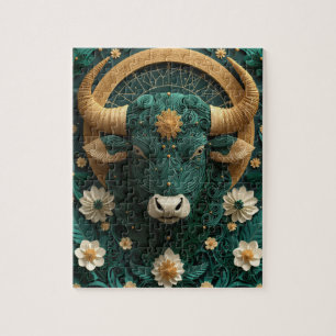 Taurus Zodiac Paper Quilling Jigsaw Puzzle