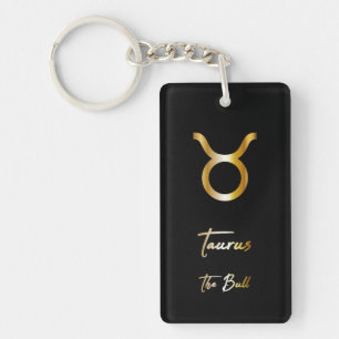 Taurus Zodiac Sign Acrylic Keychain