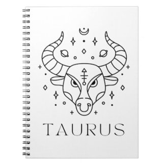 Taurus Zodiac Sign Astrology Notebook