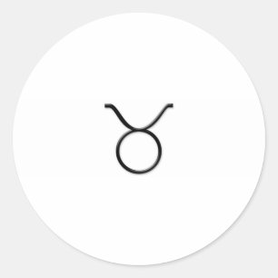Taurus - Zodiac Sign Classic Round Sticker