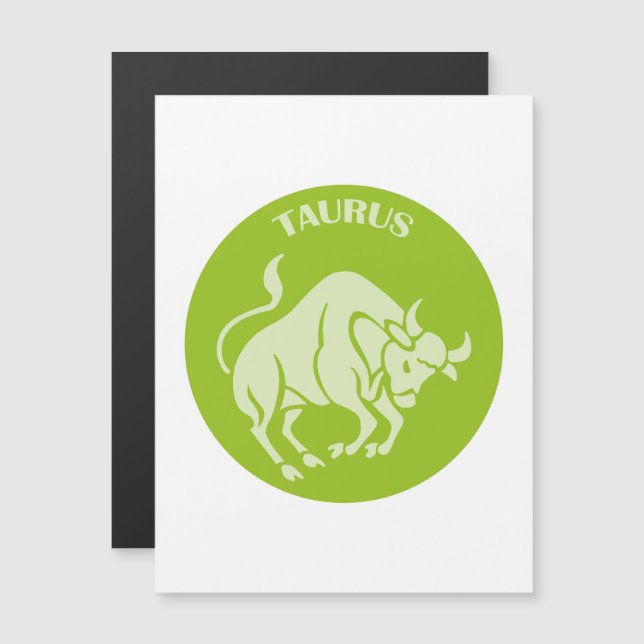 Taurus, Zodiac Sign, Horoscope, Astrology Magnetic Invitation (Front/Back)