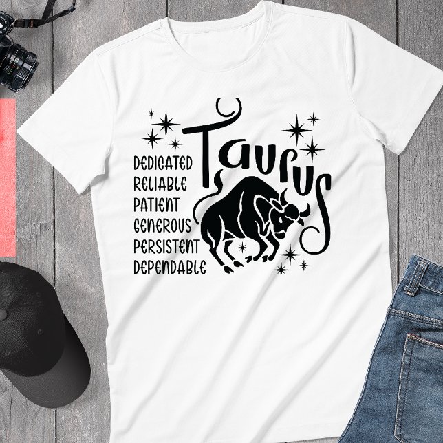 Taurus Zodiac Sign Horoscope Personality Traits T T-Shirt (Creator Uploaded)