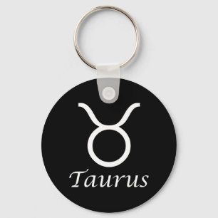 'Taurus' Zodiac Sign Key Ring