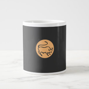 Taurus Zodiac Sign Modern Minimalist Plain Elegant Large Coffee Mug