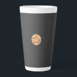 Taurus Zodiac Sign Modern Minimalist Plain Elegant Latte Mug<br><div class="desc">If you want to express yourself in the best way and reflect your work ethic and skills on a product,  this template is for you. Show your personality with a simple,  readable,  minimalist,  modern design.</div>