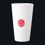 Taurus Zodiac Sign Modern Minimalist Plain Elegant Latte Mug<br><div class="desc">If you want to express yourself in the best way and reflect your work ethic and skills on a product,  this template is for you. Show your personality with a simple,  readable,  minimalist,  modern design.</div>