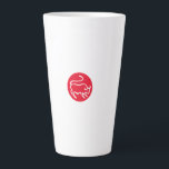 Taurus Zodiac Sign Modern Minimalist Plain Elegant Latte Mug<br><div class="desc">If you want to express yourself in the best way and reflect your work ethic and skills on a product,  this template is for you. Show your personality with a simple,  readable,  minimalist,  modern design.</div>