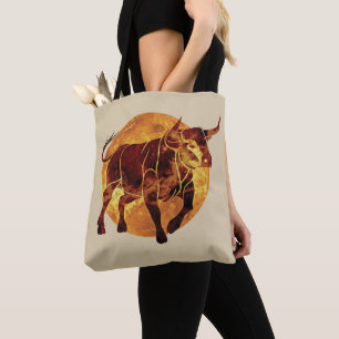 Taurus Zodiac Sign Tote Bag