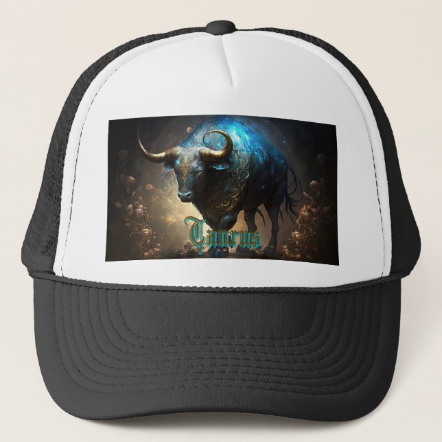 Taurus Zodiac Sign Trucker Hat (Front)