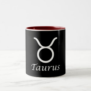 ‘Taurus’ Zodiac Sign Two-Tone Coffee Mug