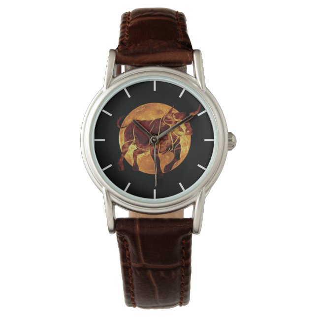 Taurus Zodiac Sign Watch (Front)