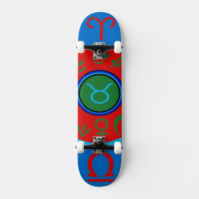 Taurus Zodiac Skateboard (Front)