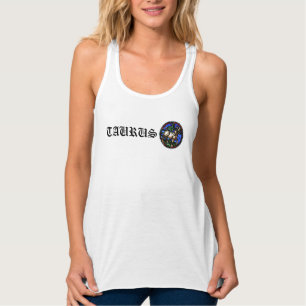 Taurus Zodiac Stained Glass Notre-Dame de Paris Ta Singlet