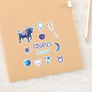 Taurus Zodiac Sticker Collection