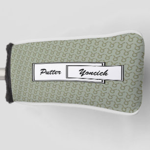 Taurus Zodiac Symbol Element by Kenneth Yoncich Golf Head Cover