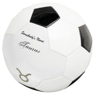 Taurus Zodiac Symbol Element by Kenneth Yoncich Soccer Ball