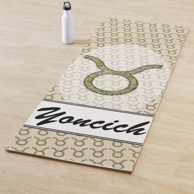 Taurus Zodiac Symbol Element by Kenneth Yoncich Yoga Mat (In Situ)