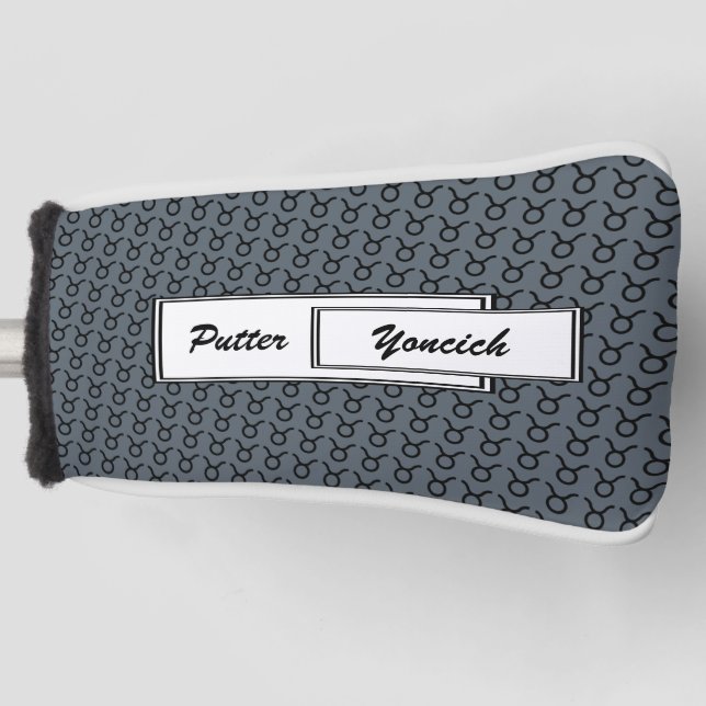 Taurus Zodiac Symbol Standard by Kenneth Yoncich Golf Head Cover (Front)