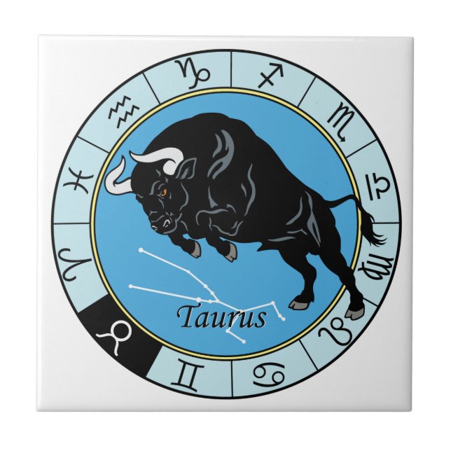 taurus zodiac tile (Front)