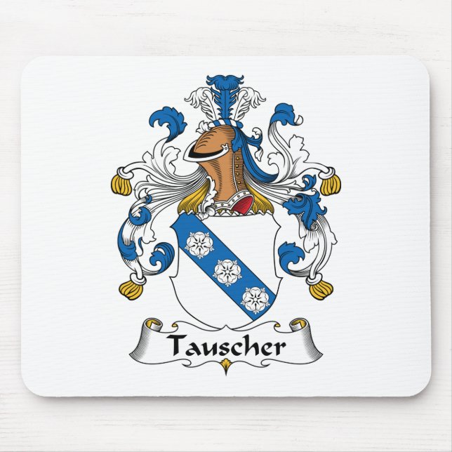 Tauscher Family Crest Mouse Pad (Front)