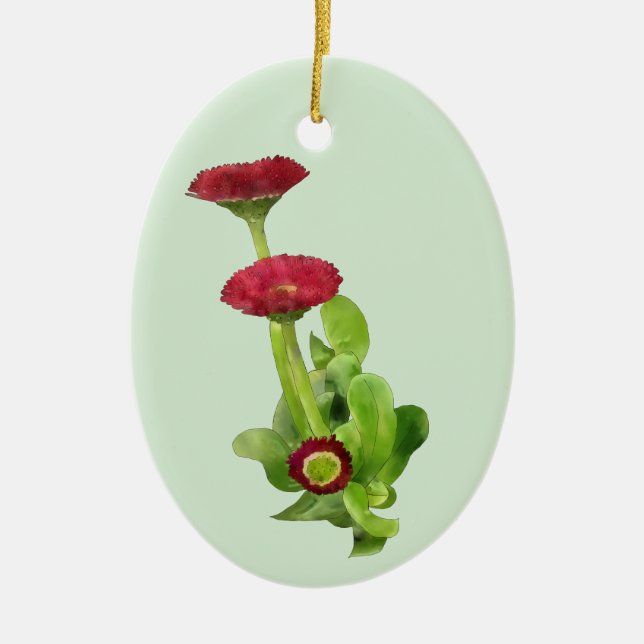 Tausendschön Ceramic Tree Decoration (Front)