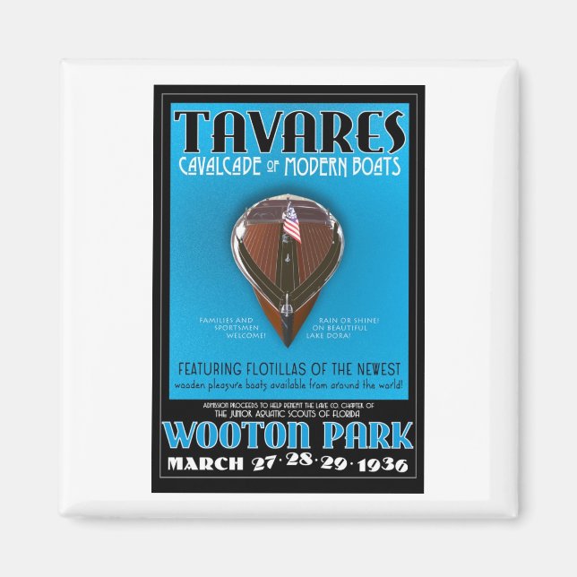 Tavares Cavalcade of Modern Boats magnet (Front)