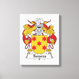 Tavares Family Crest Canvas Print