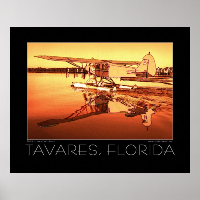 Tavares Florida Fine Art Seaplane Poster (Front)