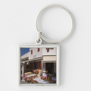 Taverna Nikos, Mykonos, Cyclades Islands, Greece Key Ring