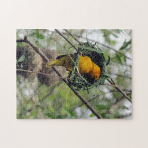Taveta Golden Weaver Bird Jigsaw Puzzle