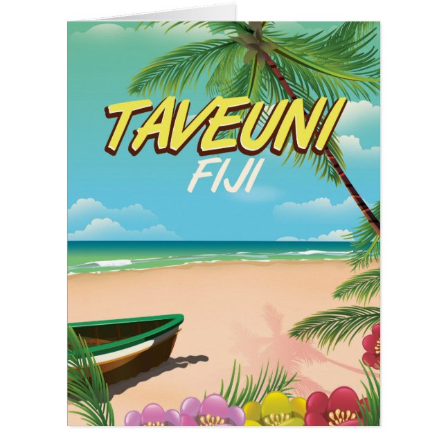 Taveuni Fiji travel poster (Front)