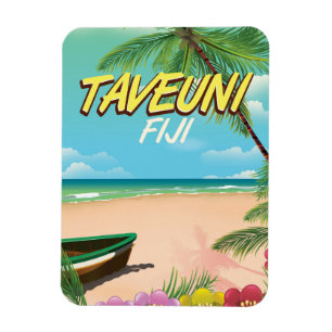 Taveuni Fiji travel poster Magnet