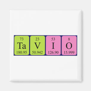 Tavio periodic table name magnet