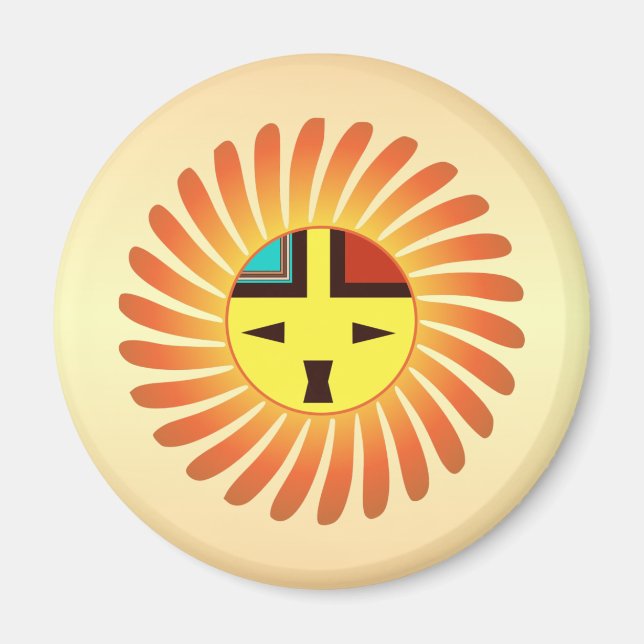 Tawa Kachina - Sunface Refrigerator Magnet (Front)