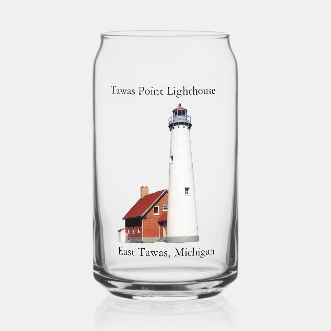 Tawas Point Lighthouse can glass (Front)