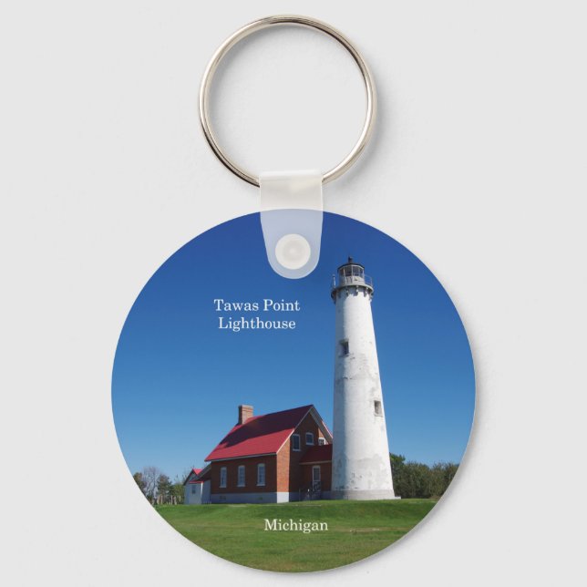 Tawas Point Lighthouse key chain (Front)