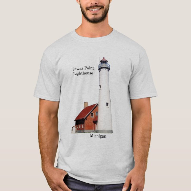Tawas Point Lighthouse shirt light (Front)