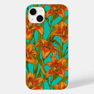 Tawny dailily flowers Case-Mate iPhone 14 plus case