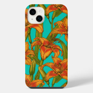 Tawny dailily flowers iPhone 14 plus case