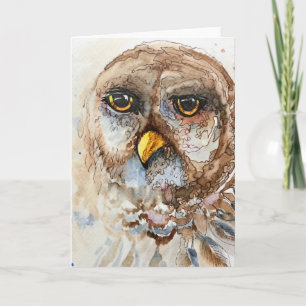Tawny Owl - Blank inside greeting Card