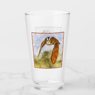 Tawny Owl in Flight Pint Glass