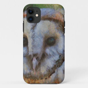 Tawny Owl In Pointillism Art Case-Mate iPhone Case
