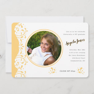 Tawny Photo Graduation Announcement/Invitation Invitation