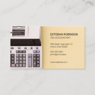 Tax Accountant   Adding Machine Business Card