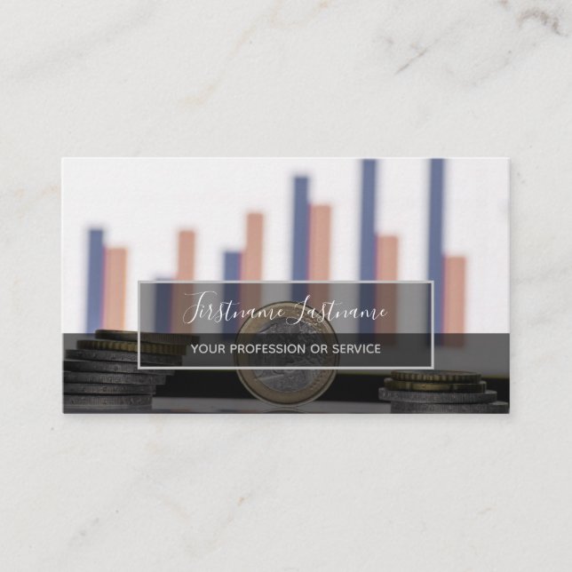 Tax accountant and currency financial experts busi business card (Front)