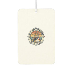 Tax Accountant Cat Cute Kitty Design - Tax Account Car Air Freshener