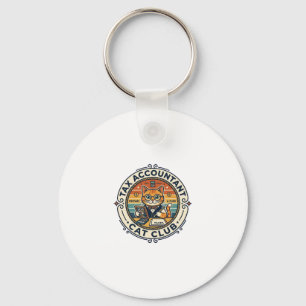 Tax Accountant Cat Cute Kitty Design - Tax Account Key Ring