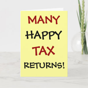 Tax Accountant   CPA   Thank You   Tax Returns Pun Card