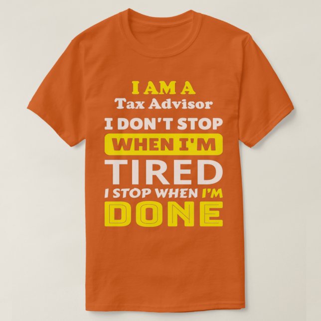 Tax Advisor 13 T-Shirt (Design Front)