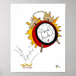 Tax Art 1040 Alarm Clock Accountant Poster